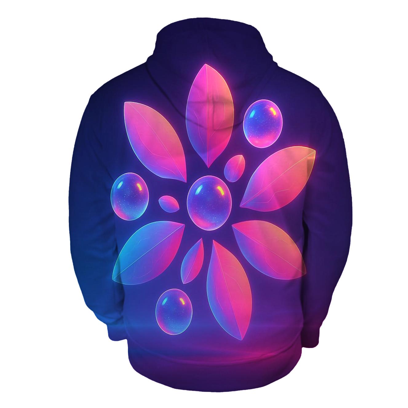 Aurora Circuit Garden embroidered hoodies