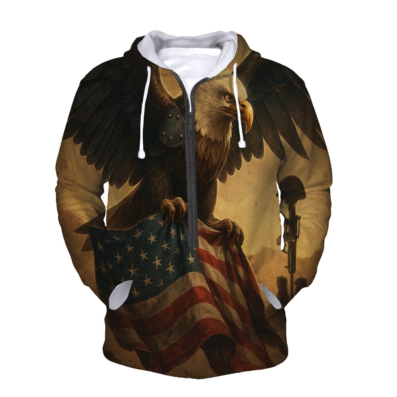 Steel Wings Guarding The Tattered Stars custom hoodies
