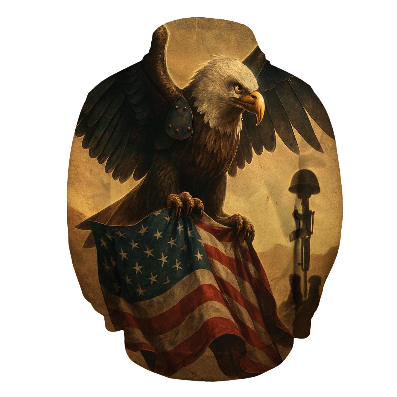 Steel Wings Guarding The Tattered Stars custom hoodies