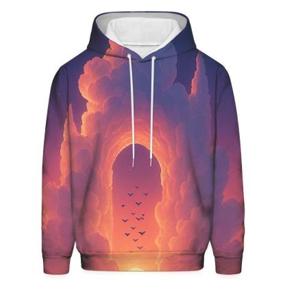 Cloud Cathedral Sunset Lift embroidered hoodies