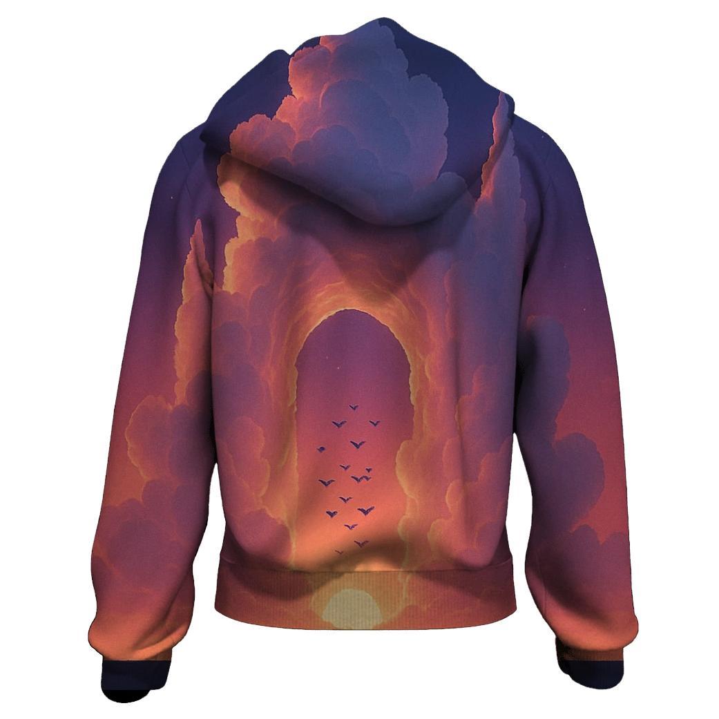 Cloud Cathedral Sunset Lift embroidered hoodies