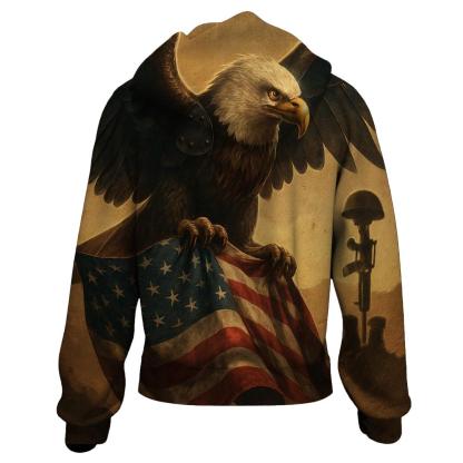 Steel Wings Guarding The Tattered Stars premium hoodies