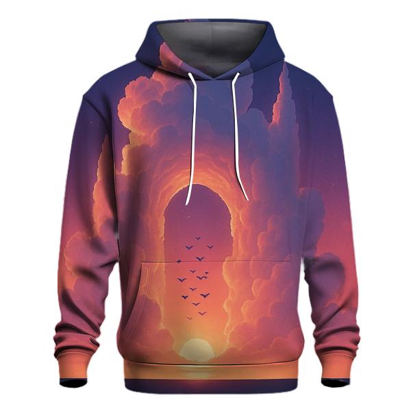 Cloud Cathedral Sunset Lift printed hoodies