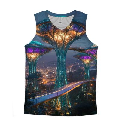 Gardens By The Bay Supertree Grove - Singapore personalized athletic tanks