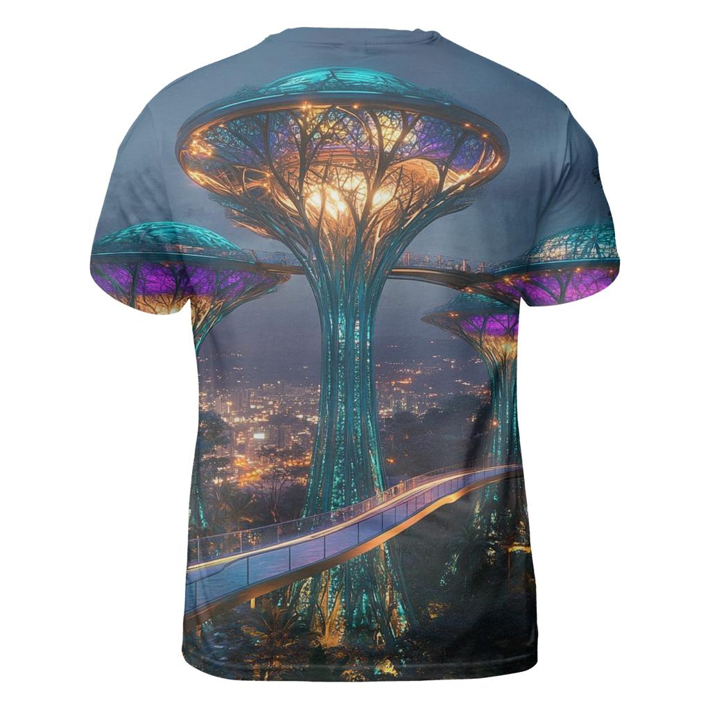 Gardens By The Bay Supertree Grove - Singapore statement graphic shirts