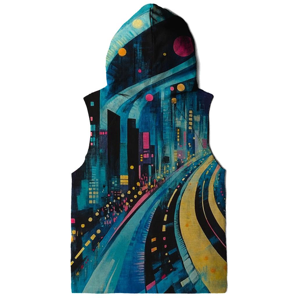 Wassily Kandinsky Inspired Aurora Citylights Abstract premium hoodies