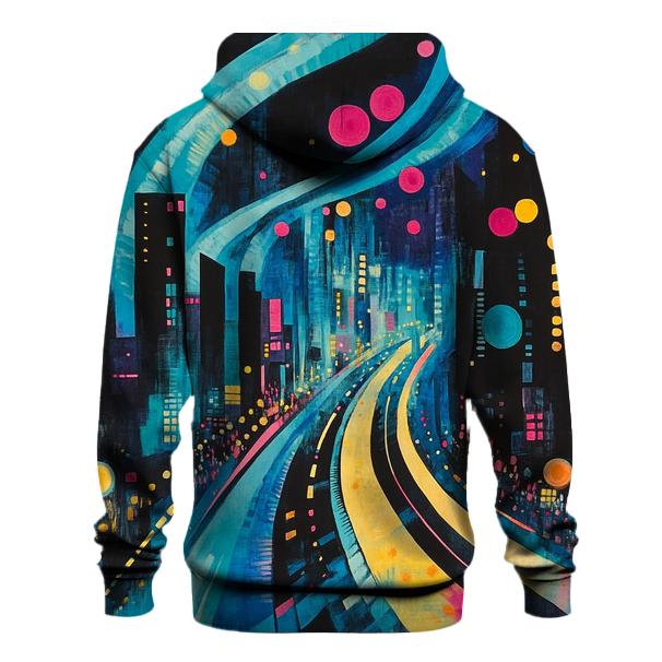 Wassily Kandinsky Inspired Aurora Citylights Abstract heavyweight hoodies
