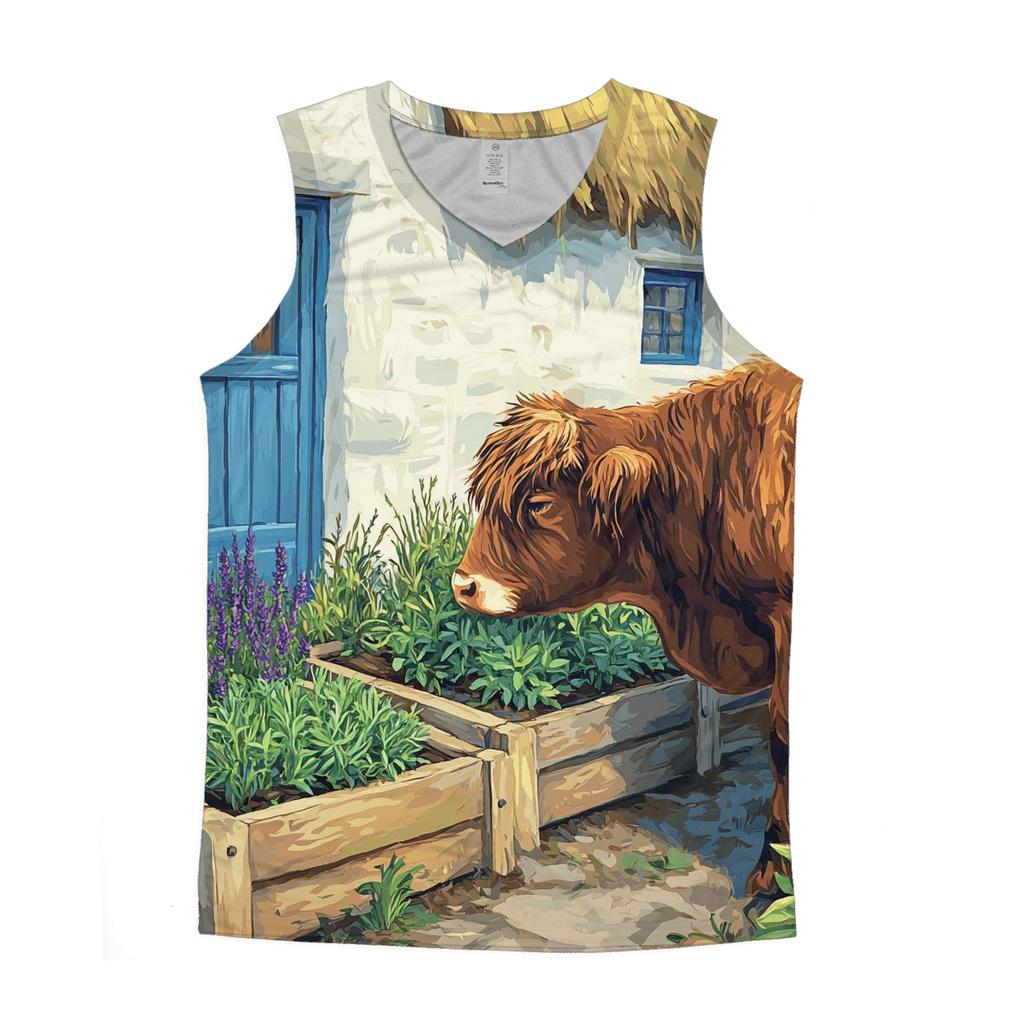 Highland Cow Herb Garden At The Croft stylish racerback tanks