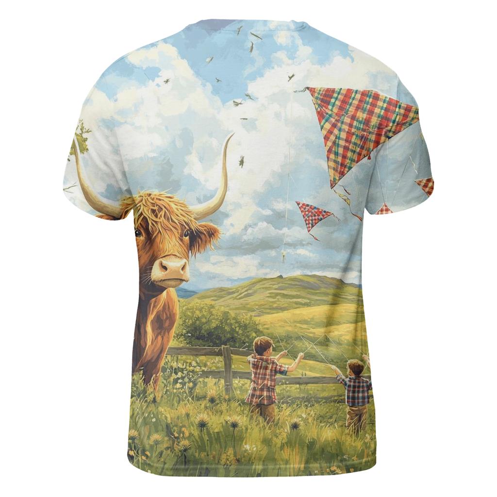 Tartan Kite Workshop Highland Cow unique graphic print tees