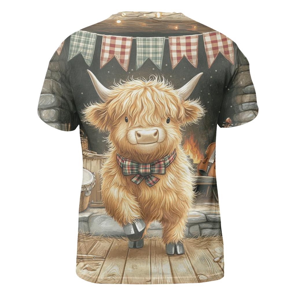 Ceilidh Dance Floor Highland Cow custom all-over print shirts