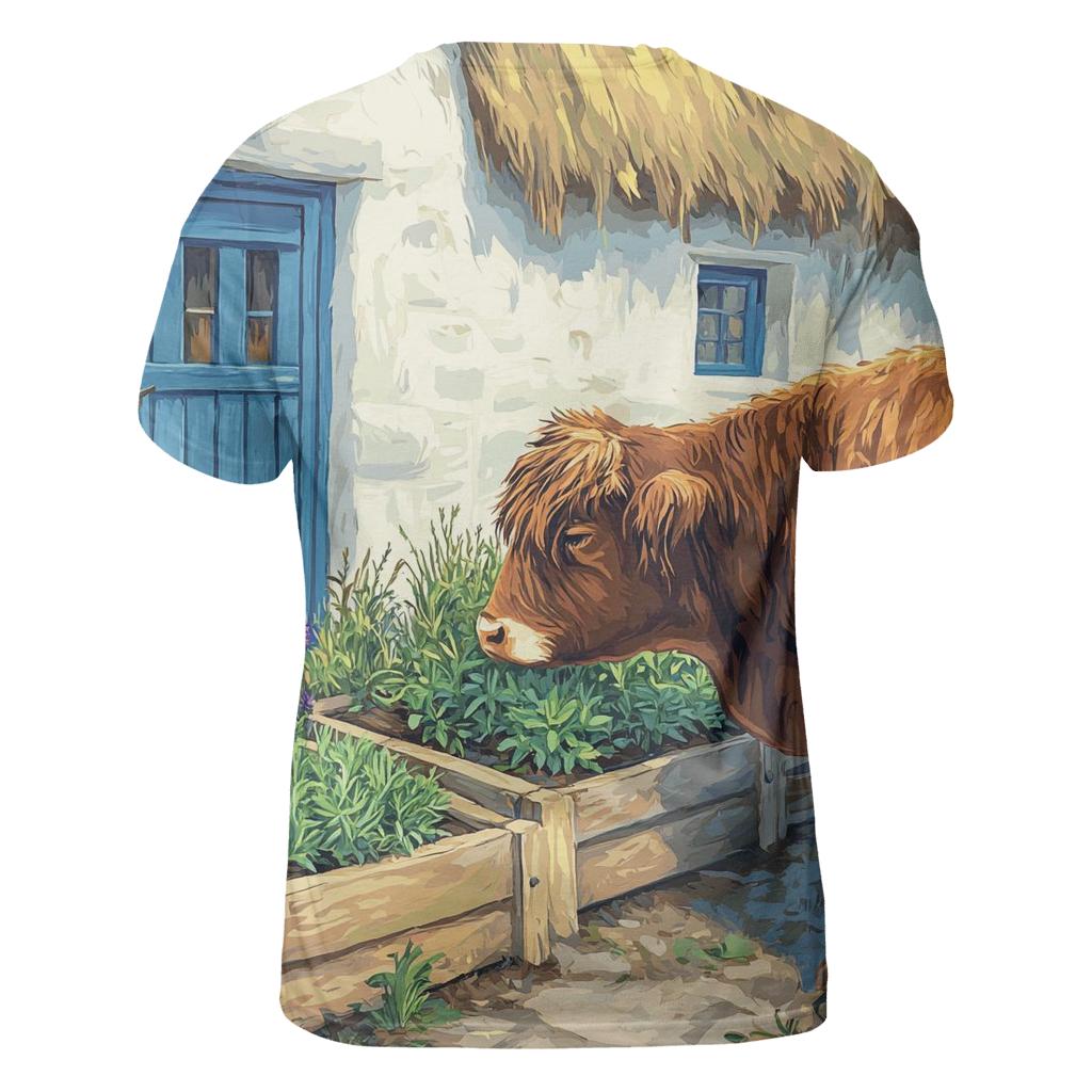 Highland Cow Herb Garden At The Croft custom all-over print shirts