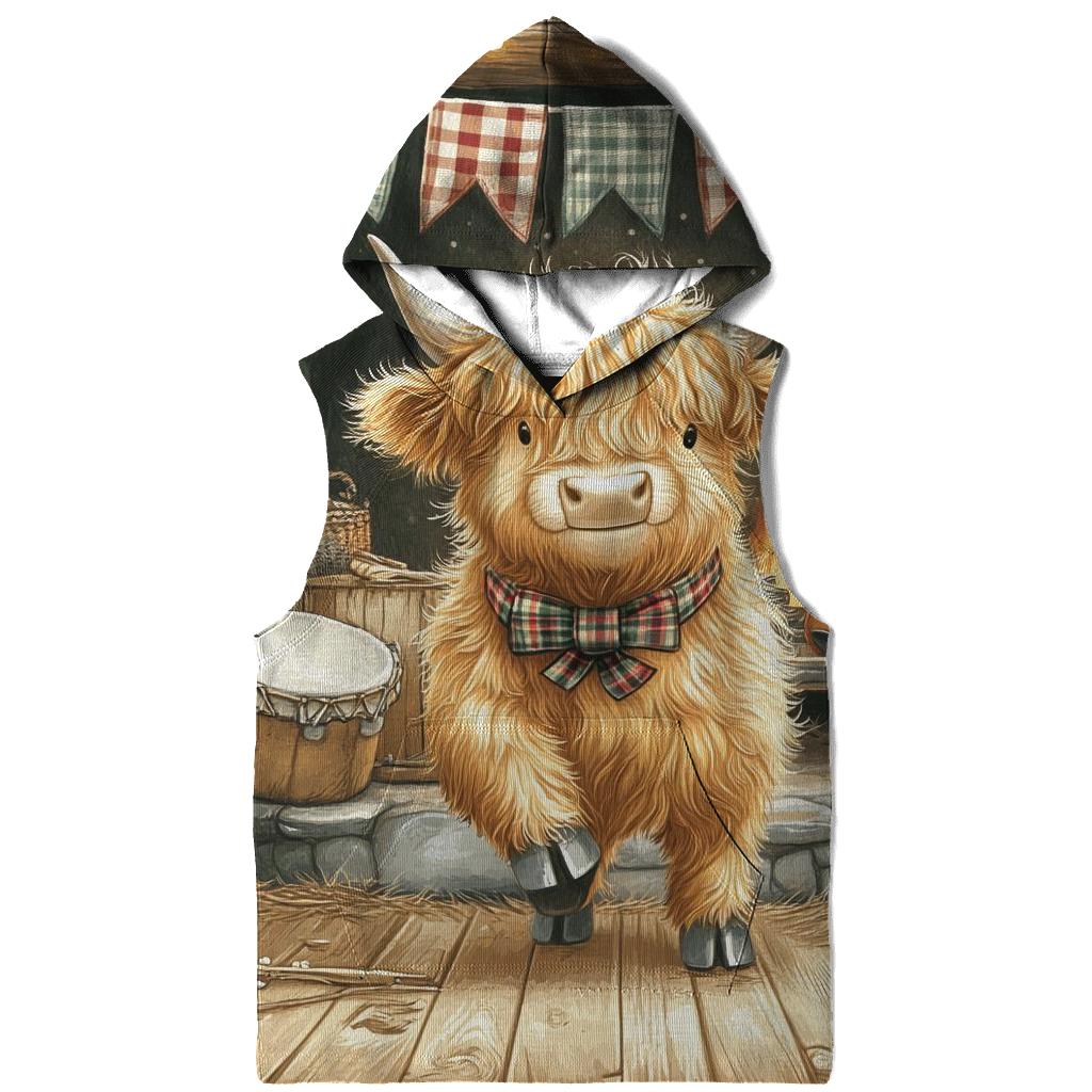 Ceilidh Dance Floor Highland Cow lightweight hoodies