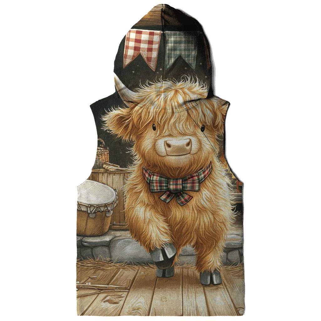 Ceilidh Dance Floor Highland Cow lightweight hoodies