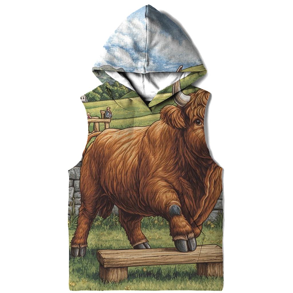 Highland Cow Highland Games Weight Toss hoodie trends
