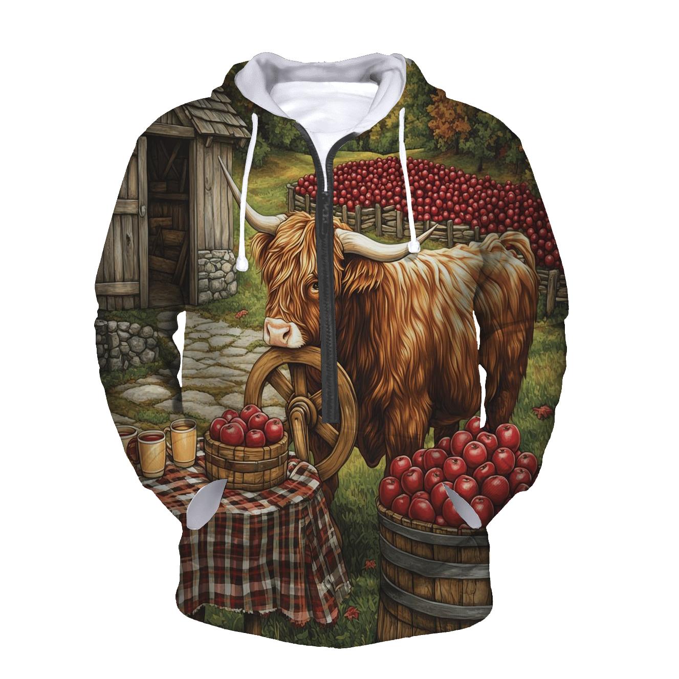 Highland Cow Orchard Cider Press hoodie designs