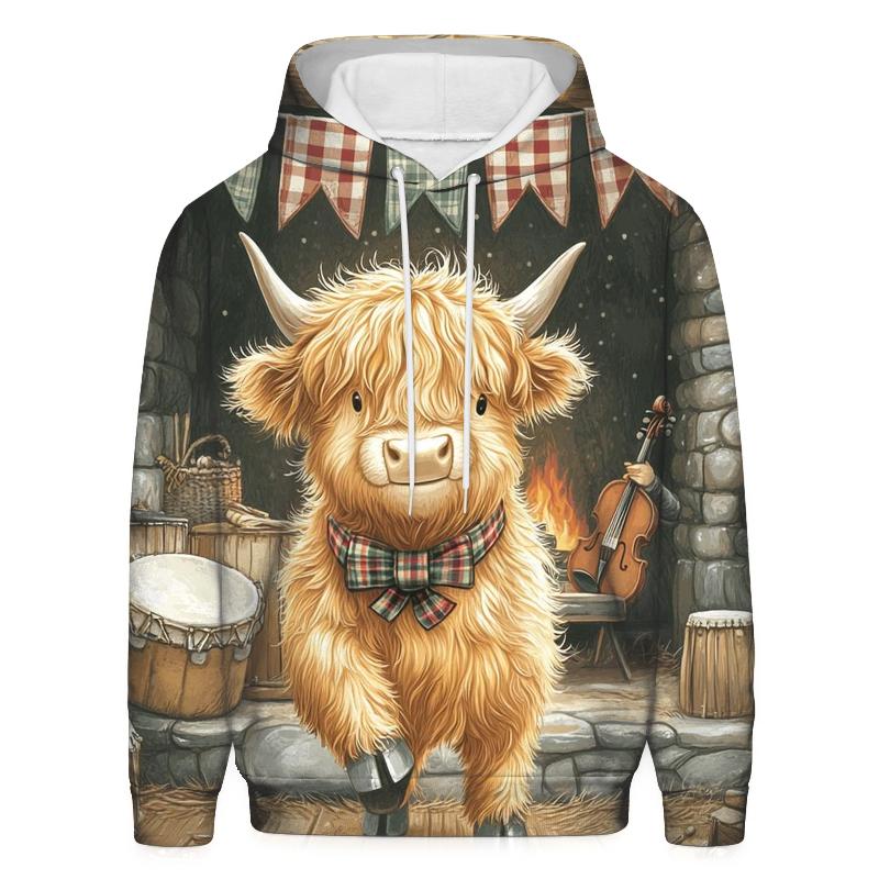 Ceilidh Dance Floor Highland Cow hoodie designs