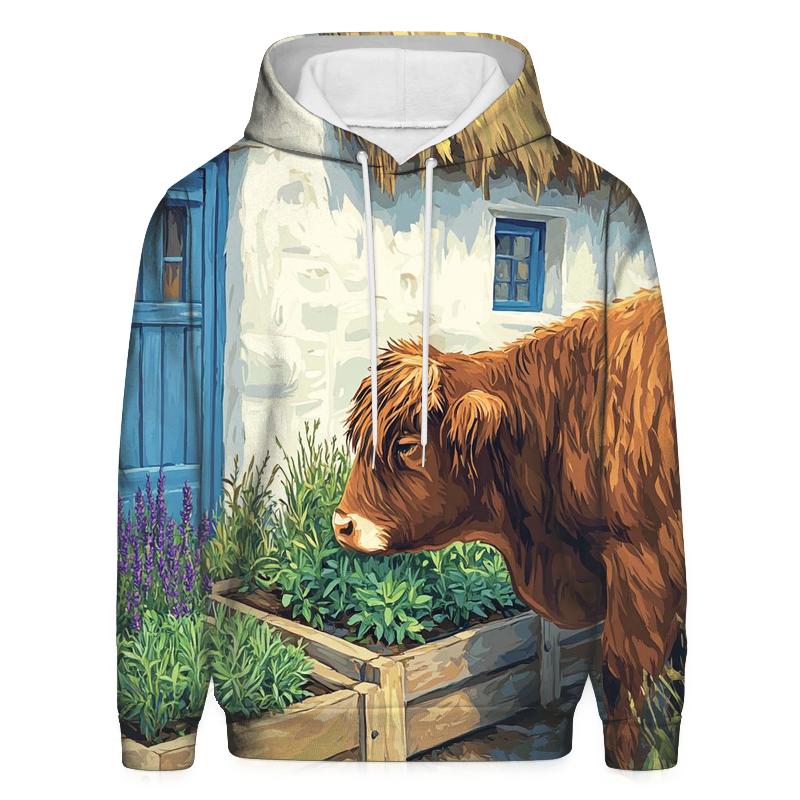 Highland Cow Herb Garden At The Croft hoodie styles