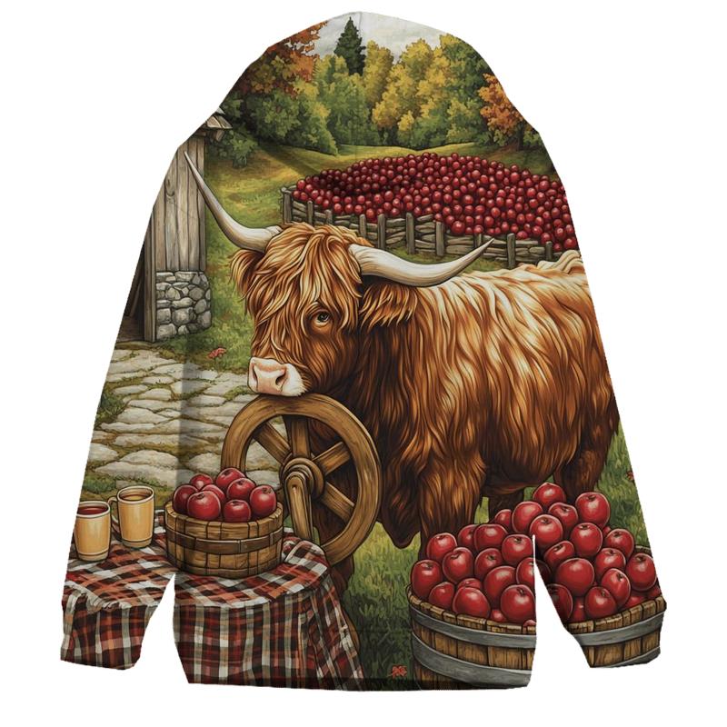 Highland Cow Orchard Cider Press hoodie designs