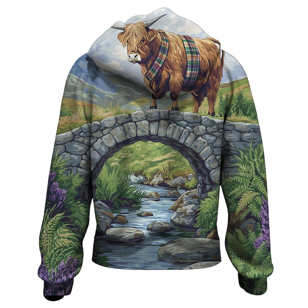 Highland Cow Bridgekeeper At The Glen hoodie styles