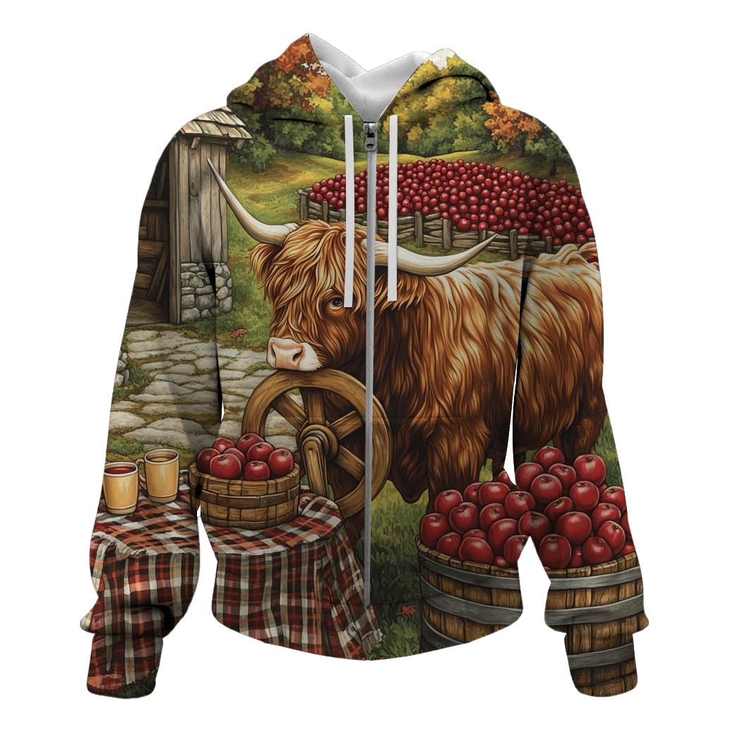Highland Cow Orchard Cider Press hoodie trends