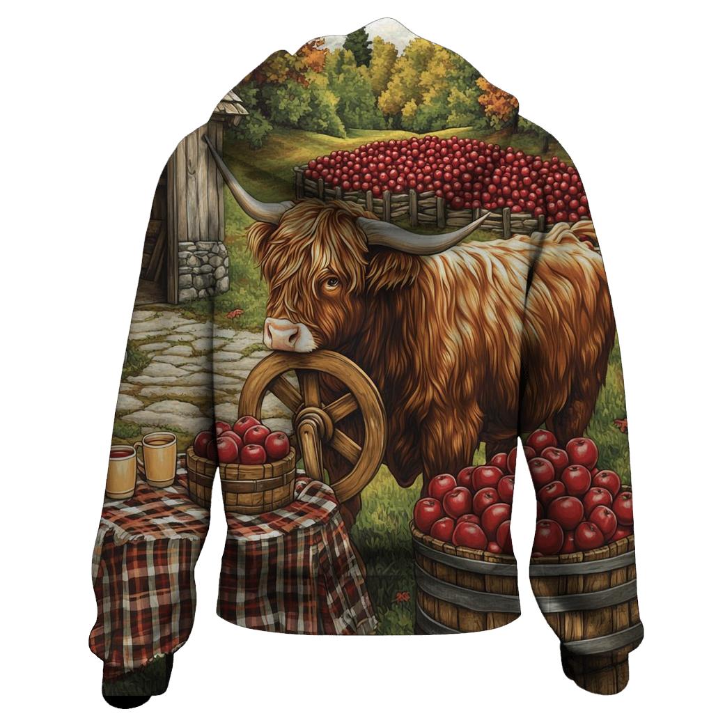 Highland Cow Orchard Cider Press hoodie trends