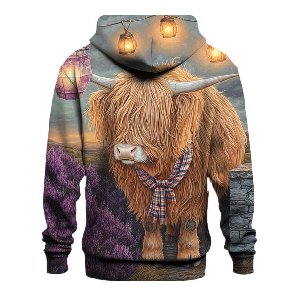 Highland Cow Lantern Festival On The Moor designer hoodies