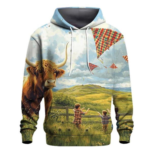 Tartan Kite Workshop Highland Cow hoodies fashion