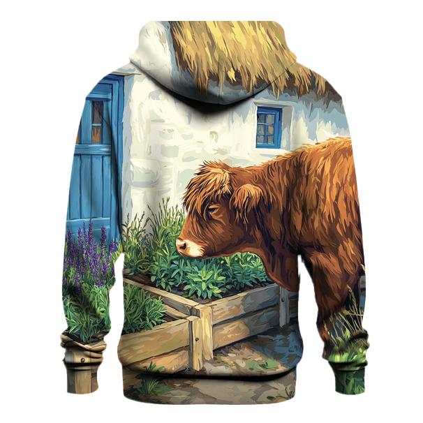 Highland Cow Herb Garden At The Croft custom hoodies