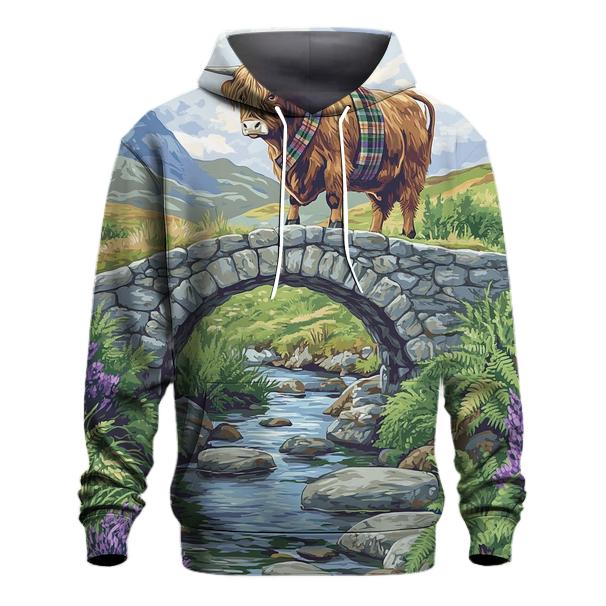Highland Cow Bridgekeeper At The Glen custom hoodies