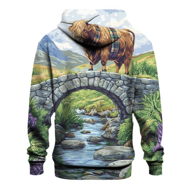 Highland Cow Bridgekeeper At The Glen custom hoodies