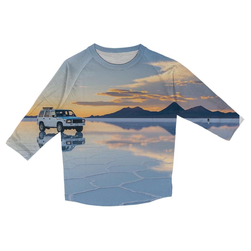 Salar De Uyuni Salt Flats - Uyuni casual three quarter sleeve shirts