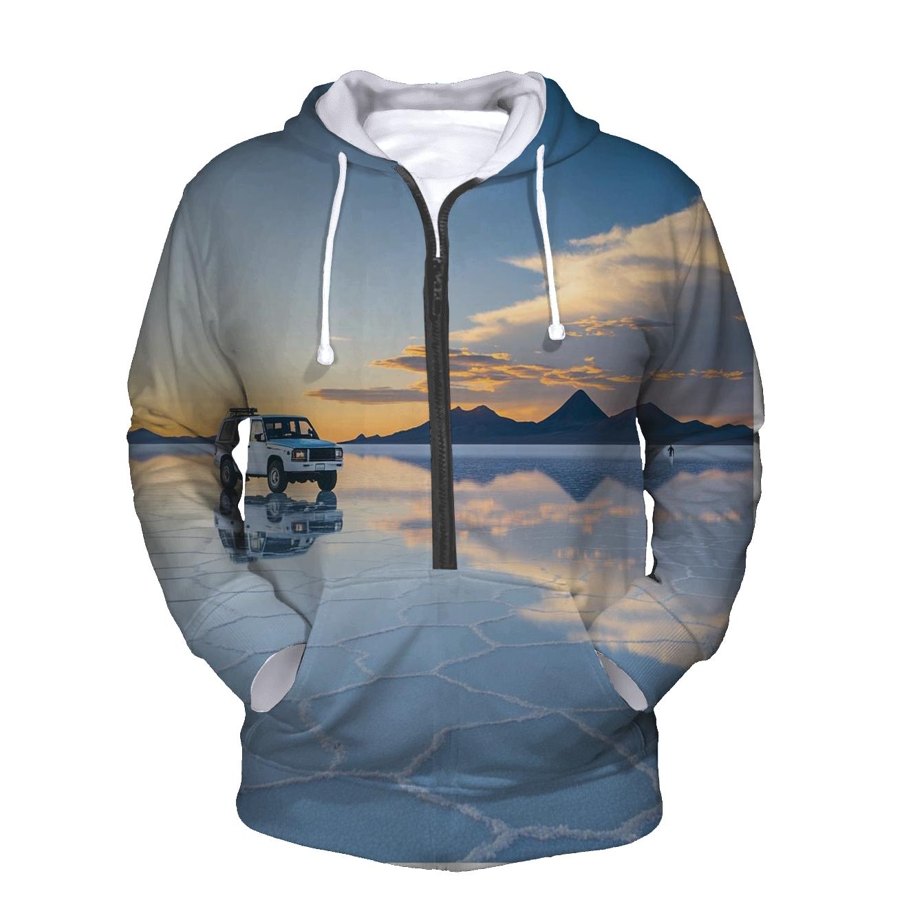 Salar De Uyuni Salt Flats - Uyuni embroidered hoodies