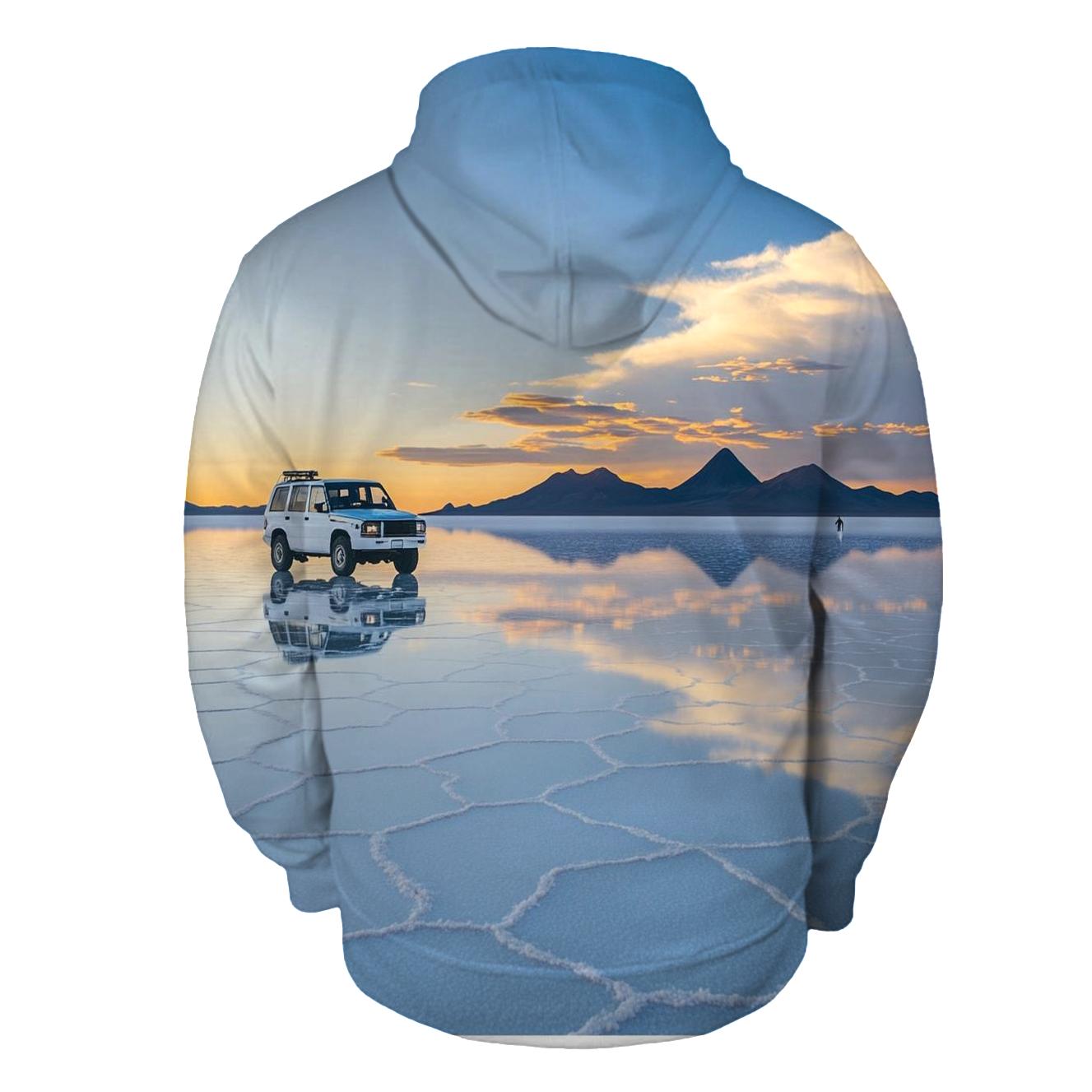 Salar De Uyuni Salt Flats - Uyuni embroidered hoodies