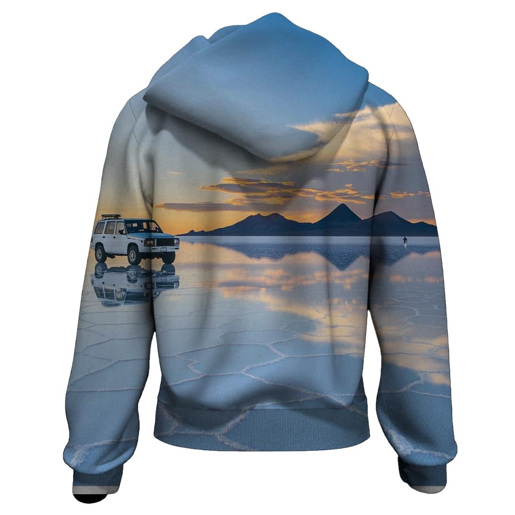 Salar De Uyuni Salt Flats - Uyuni embroidered hoodies