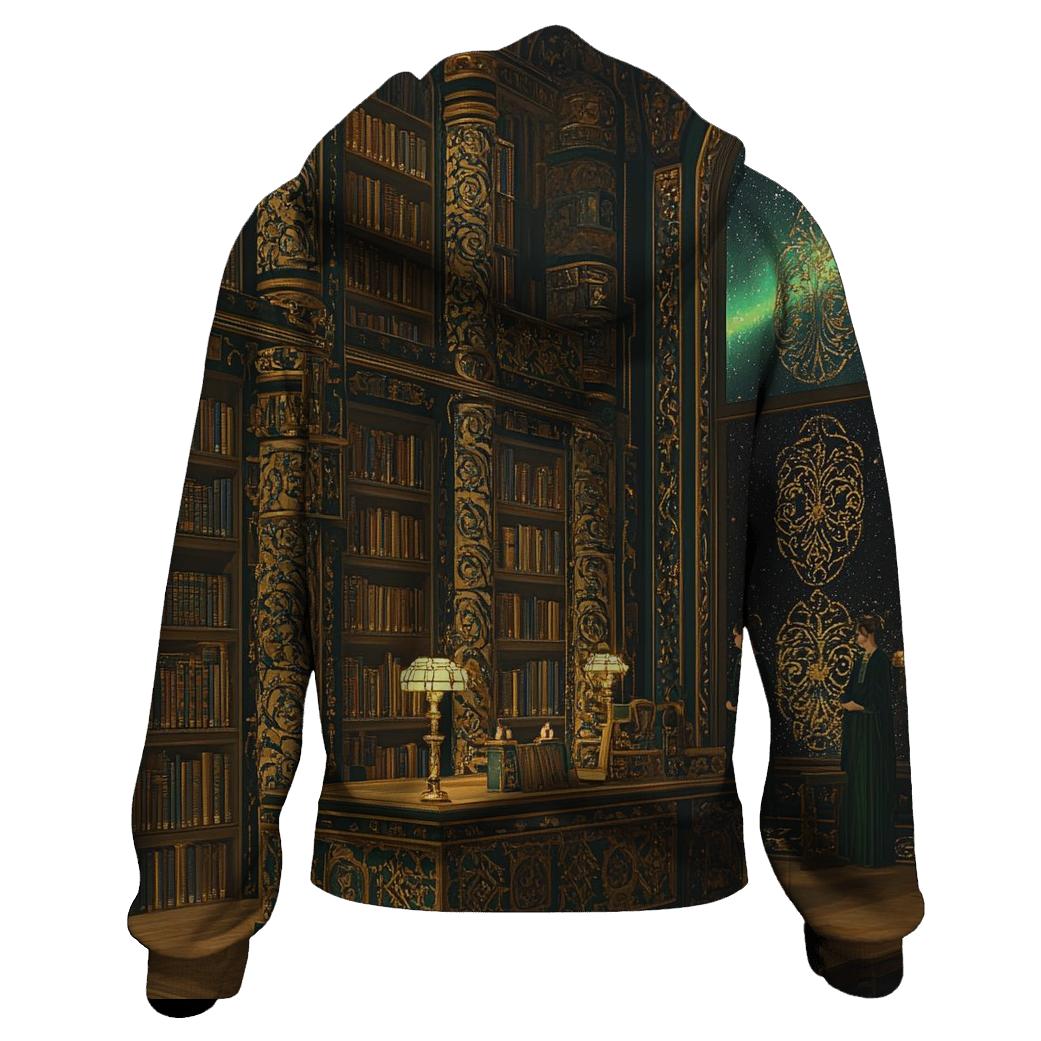 Gustav Klimt Inspired Aurora Library hoodie styles