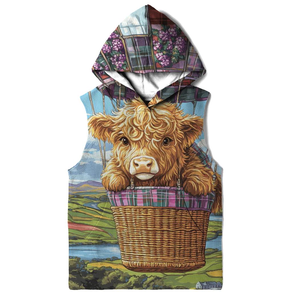 Heather Balloon Ride Highland Cow hoodie trends
