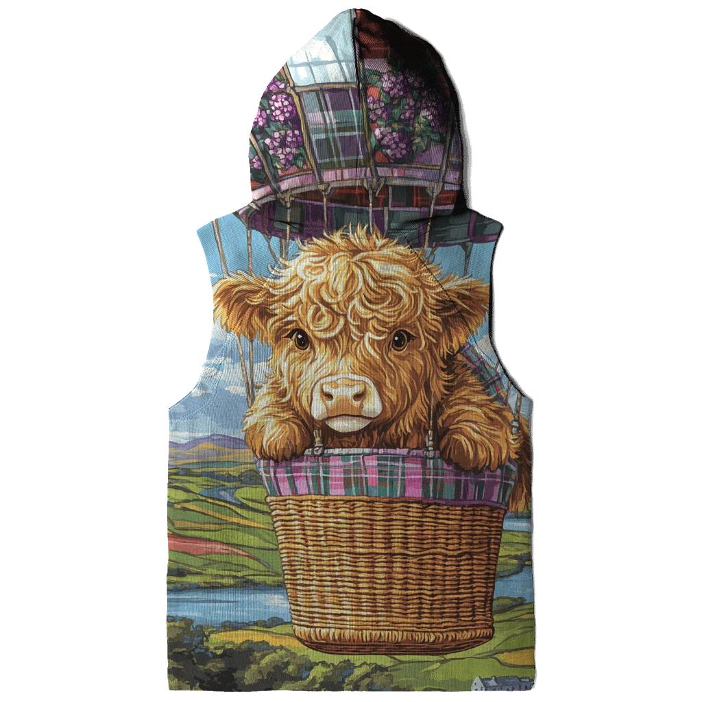 Heather Balloon Ride Highland Cow hoodie trends