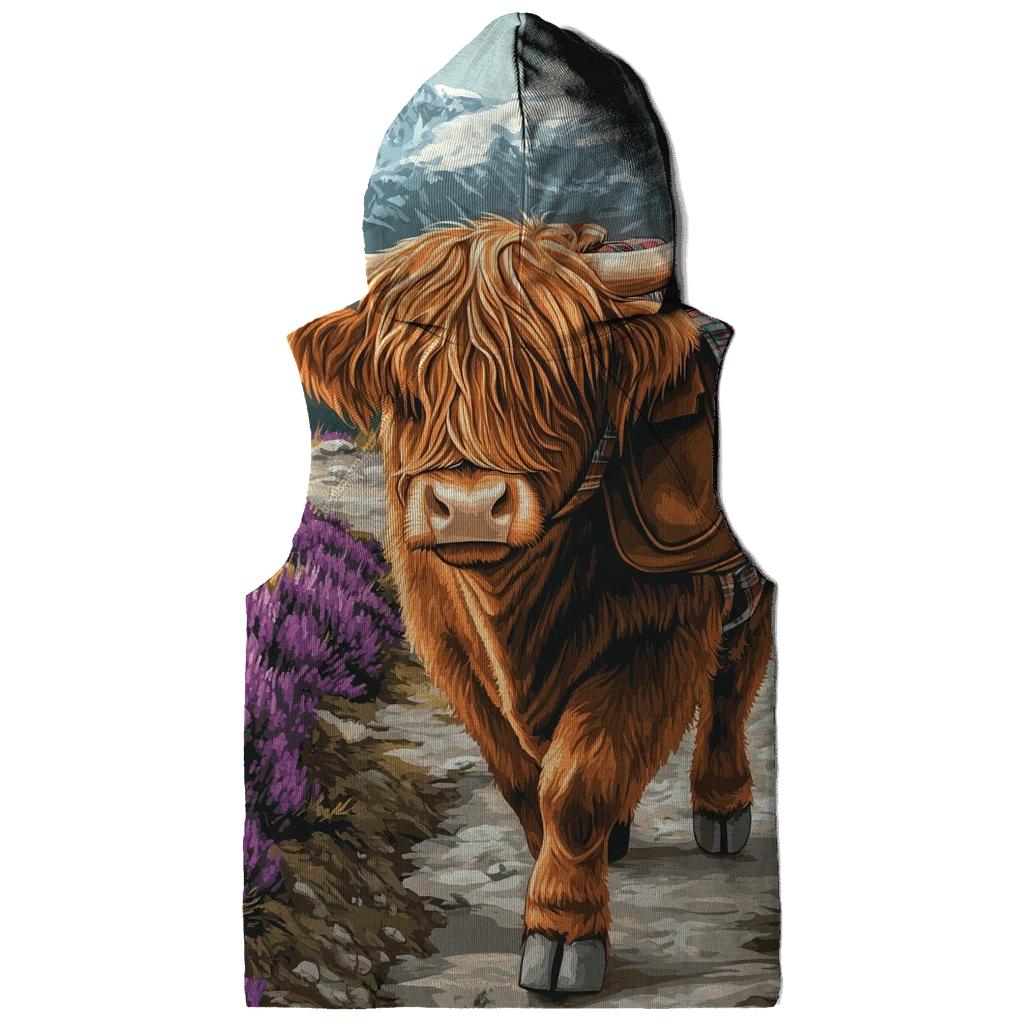 Mountain Pass Mail Carrier Highland Cow premium hoodies