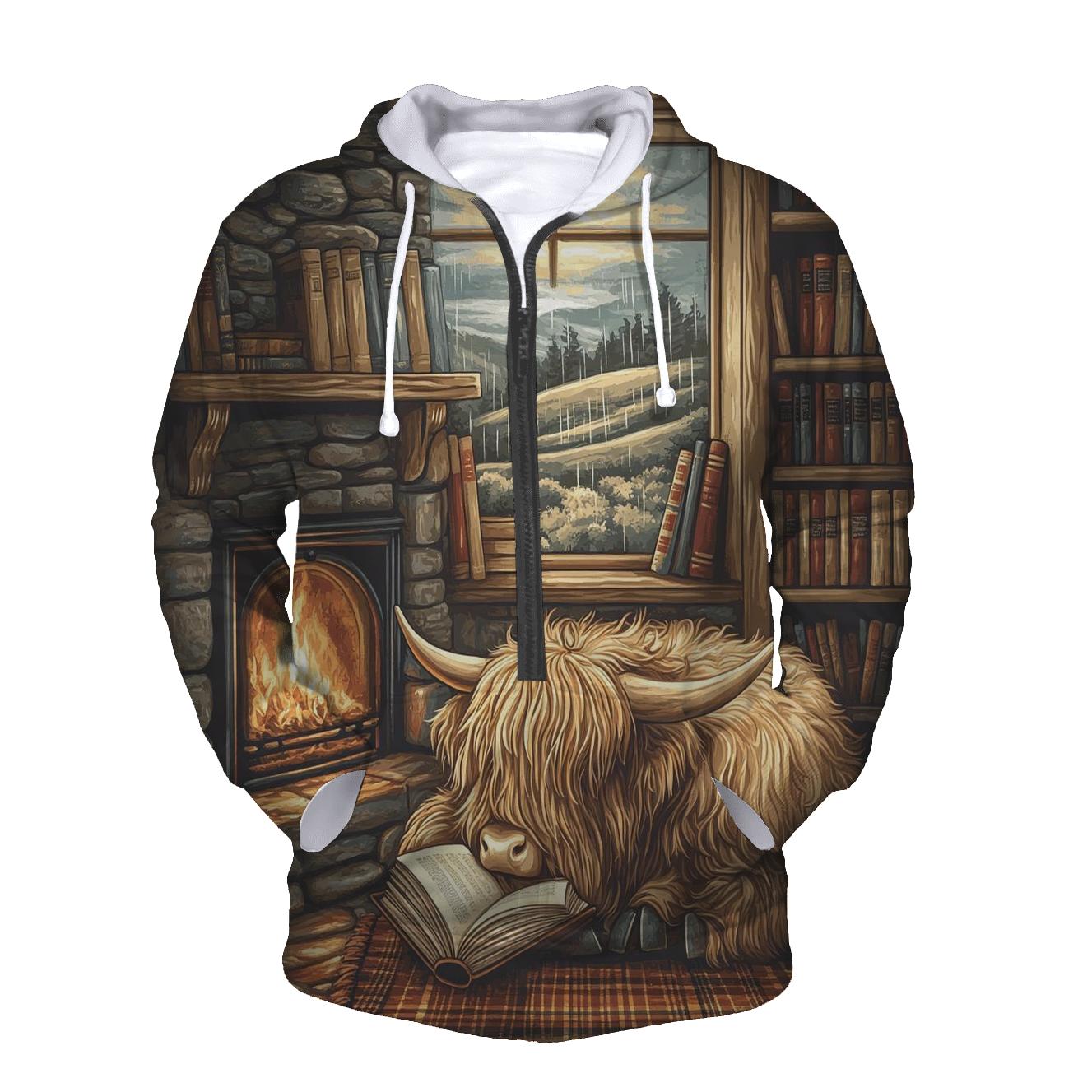 Highland Cow Bookshop Nook hoodie trends