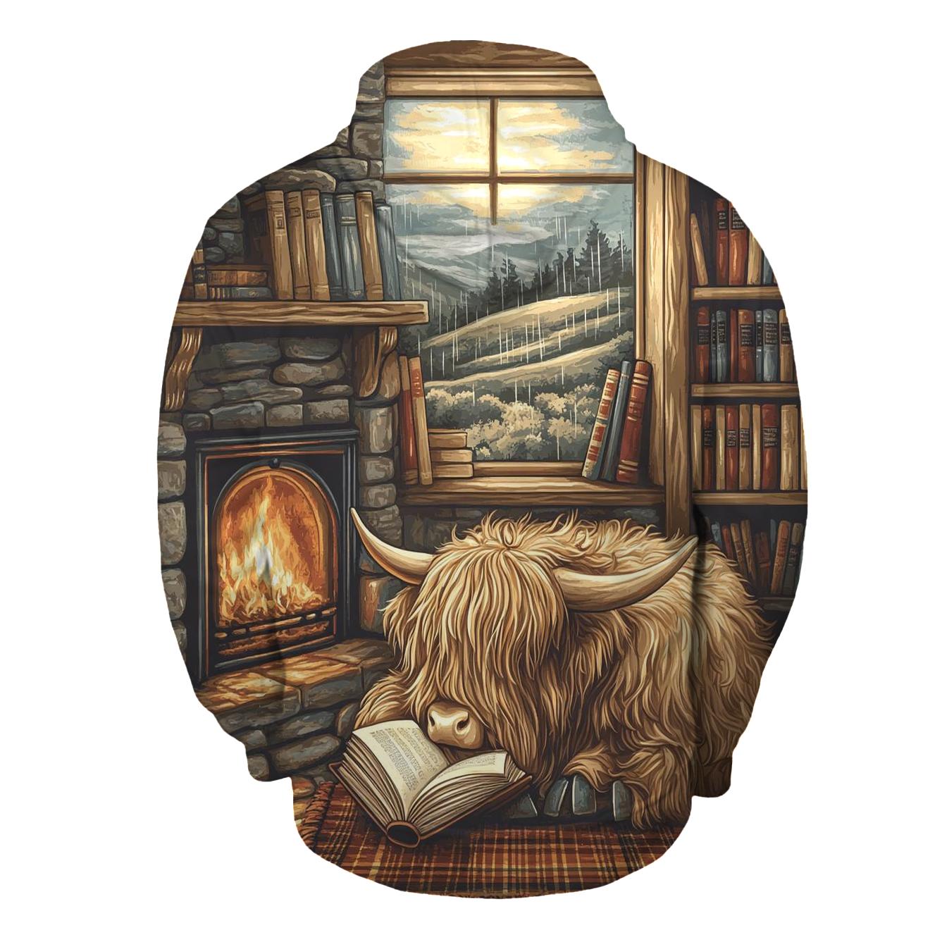Highland Cow Bookshop Nook hoodie trends
