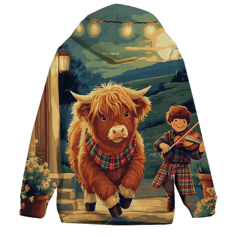 Ceilidh Dance Highland Cow Companion heavyweight hoodies