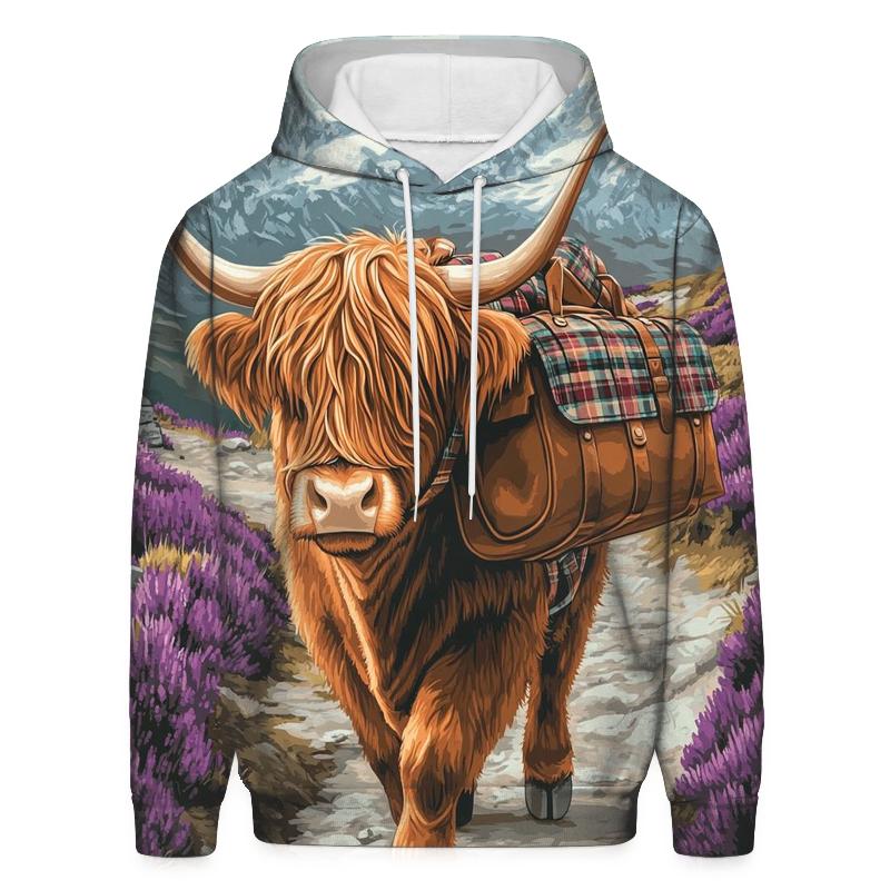 Mountain Pass Mail Carrier Highland Cow hoodie trends