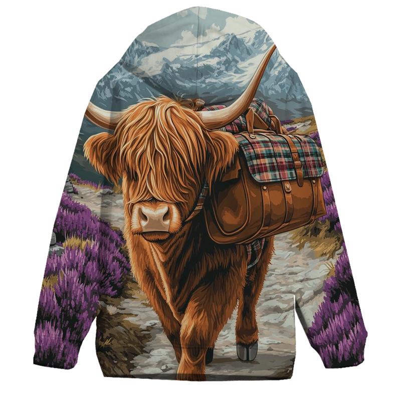 Mountain Pass Mail Carrier Highland Cow hoodie trends