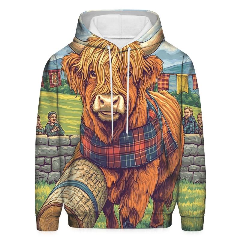 Highland Cow Highland Games Helper hoodies fashion
