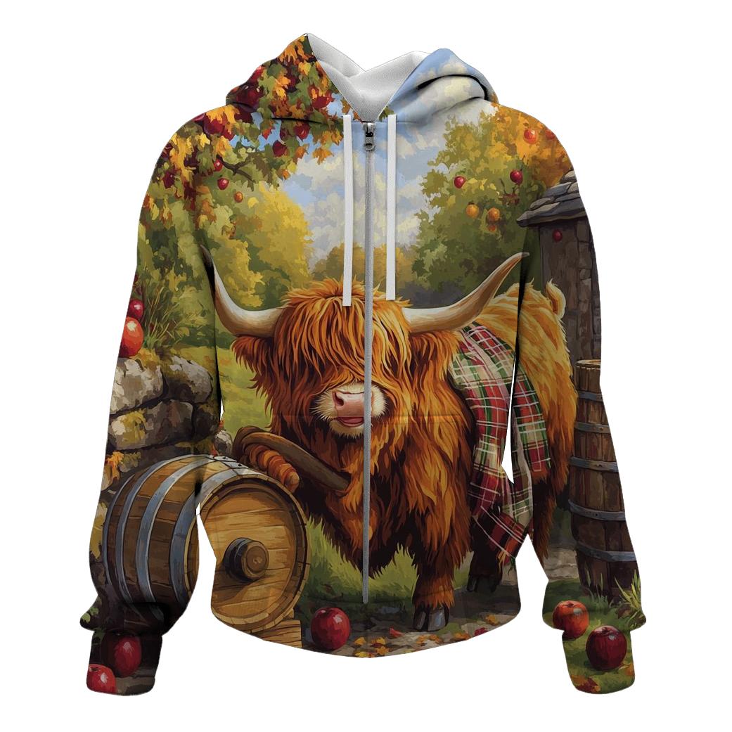 Highland Cow Orchard Cider Press hoodie trends