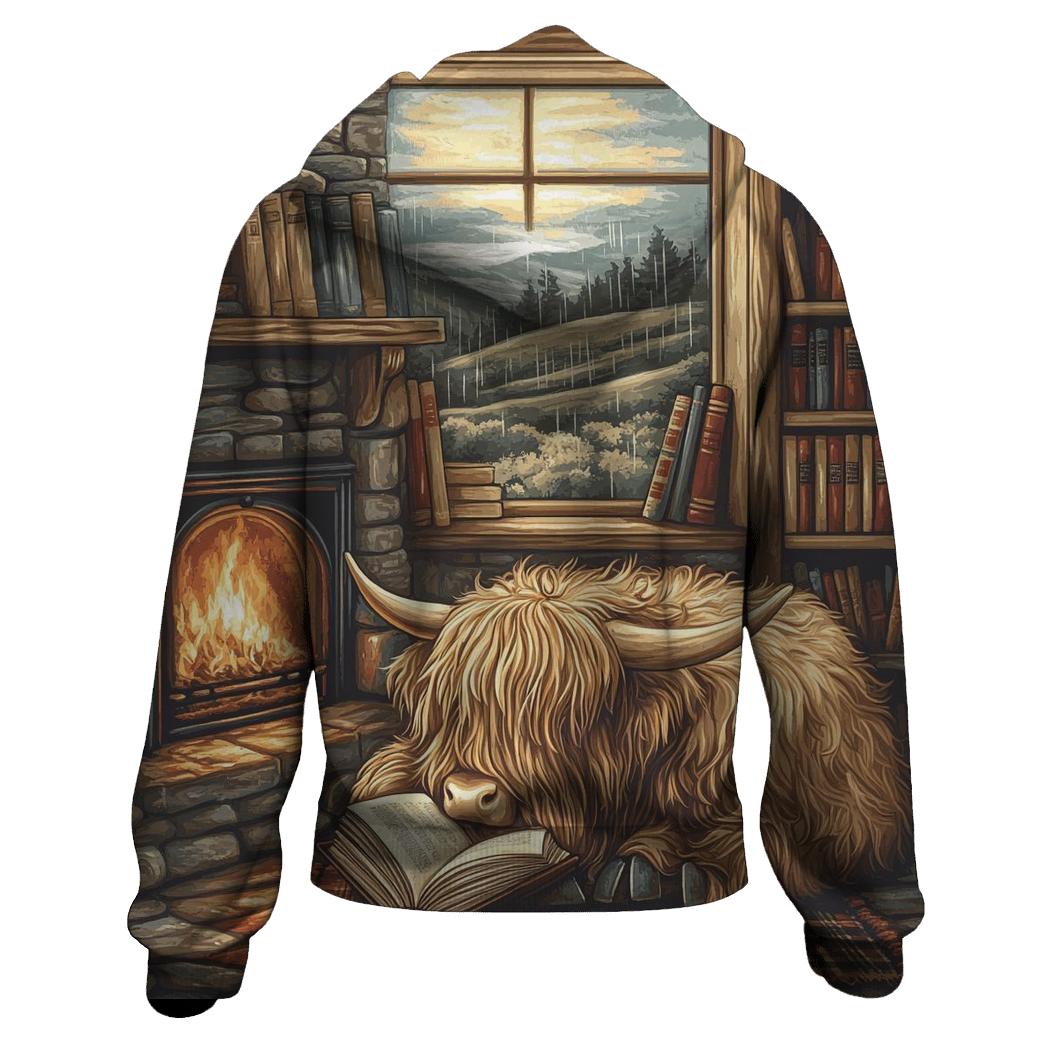 Highland Cow Bookshop Nook hoodie designs
