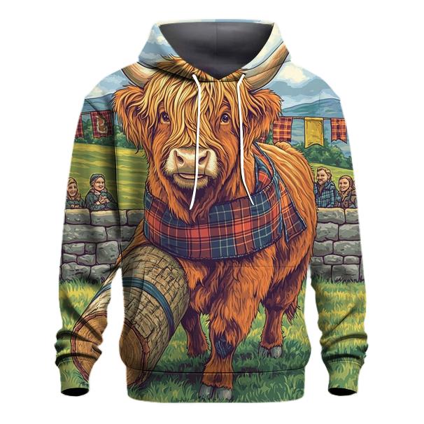 Highland Cow Highland Games Helper hoodie trends