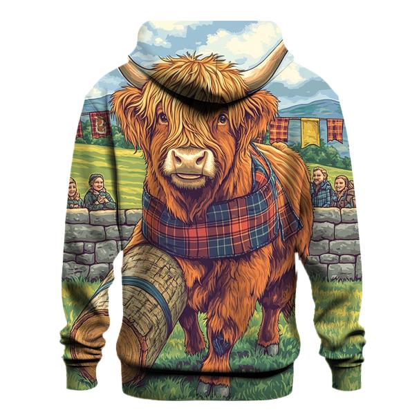 Highland Cow Highland Games Helper hoodie trends