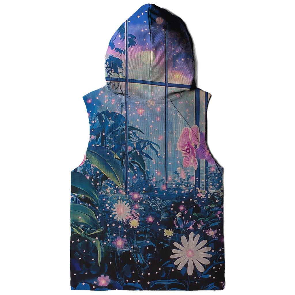Yayoi Kusama Inspired Nebula Orchid Garden lightweight hoodies