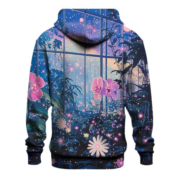 Yayoi Kusama Inspired Nebula Orchid Garden lightweight hoodies